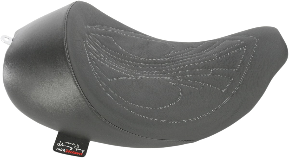 Airhawk Bigseat Drag Stitch Solo Seat - For 08-20 Harley FLH FLT - Click Image to Close