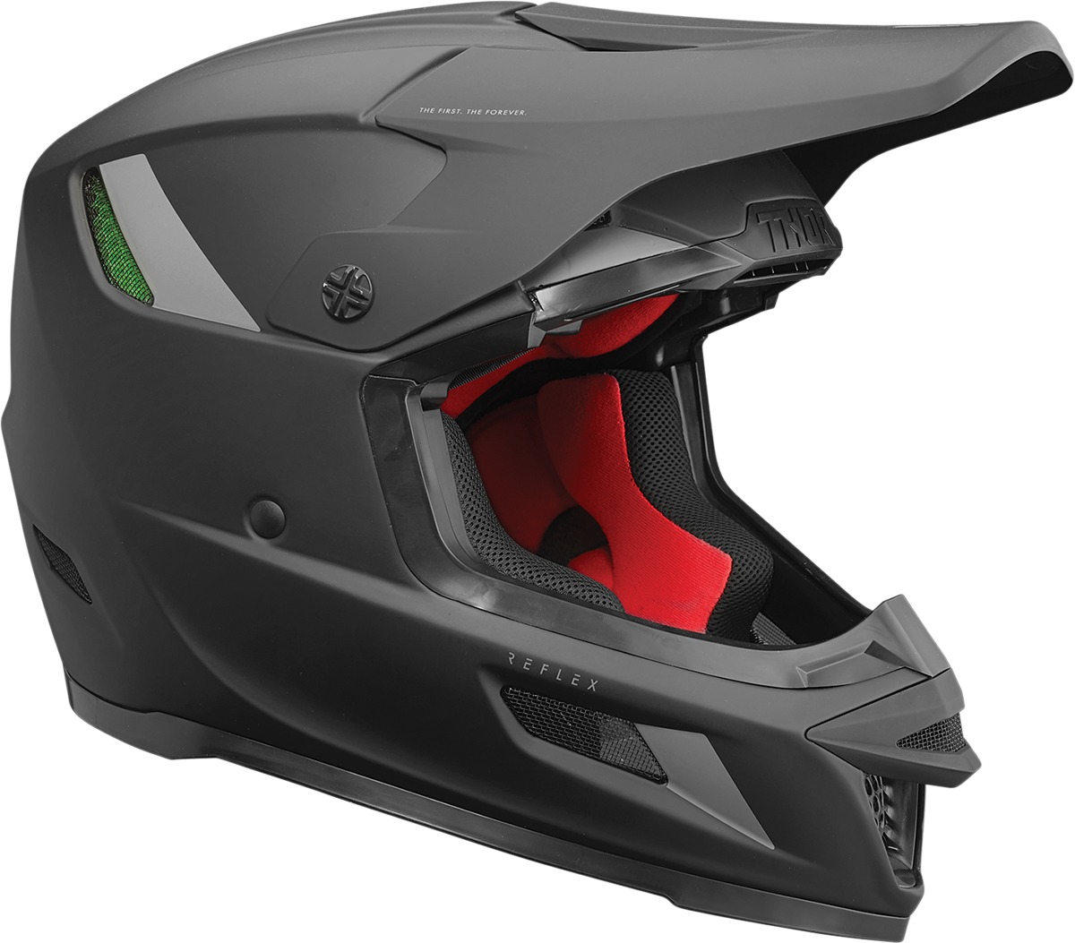 Reflex Blackout MIPS Full Face Offroad Helmet Matte Black Small - Click Image to Close