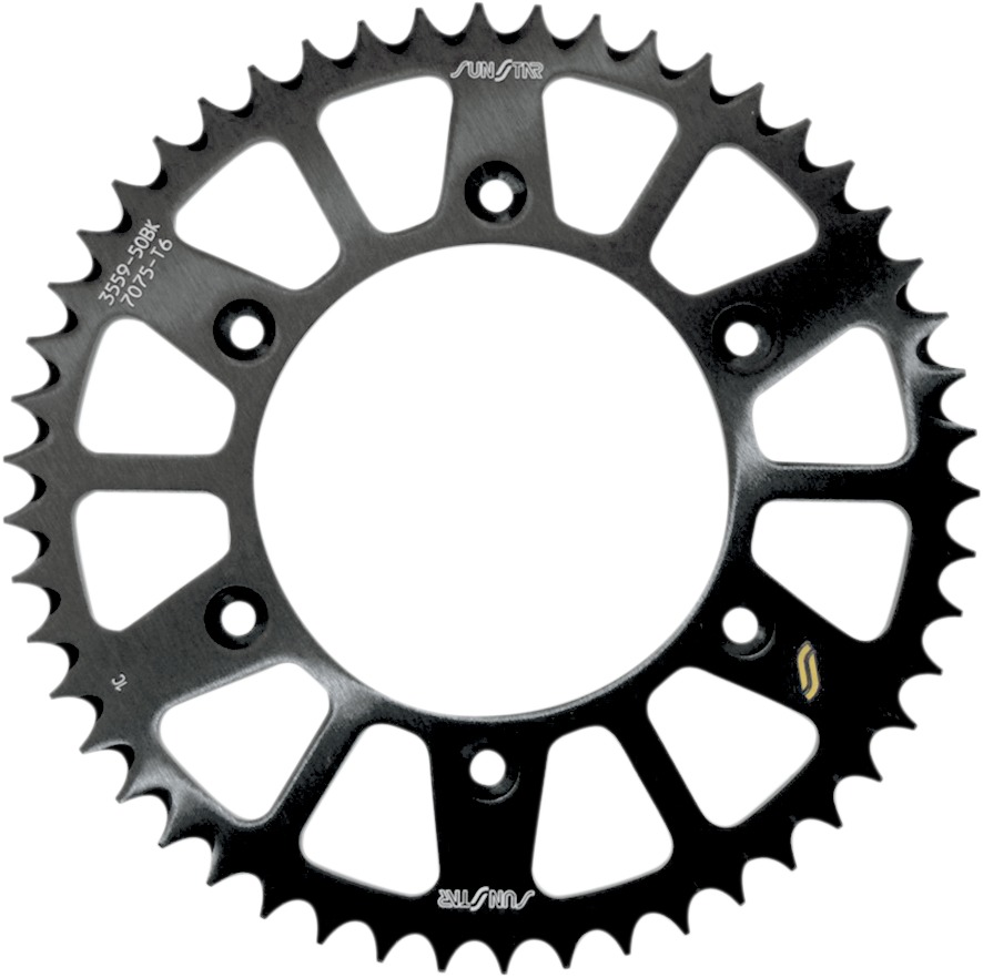 Works Triplestar Aluminum Rear Sprocket 48T - Black - Click Image to Close