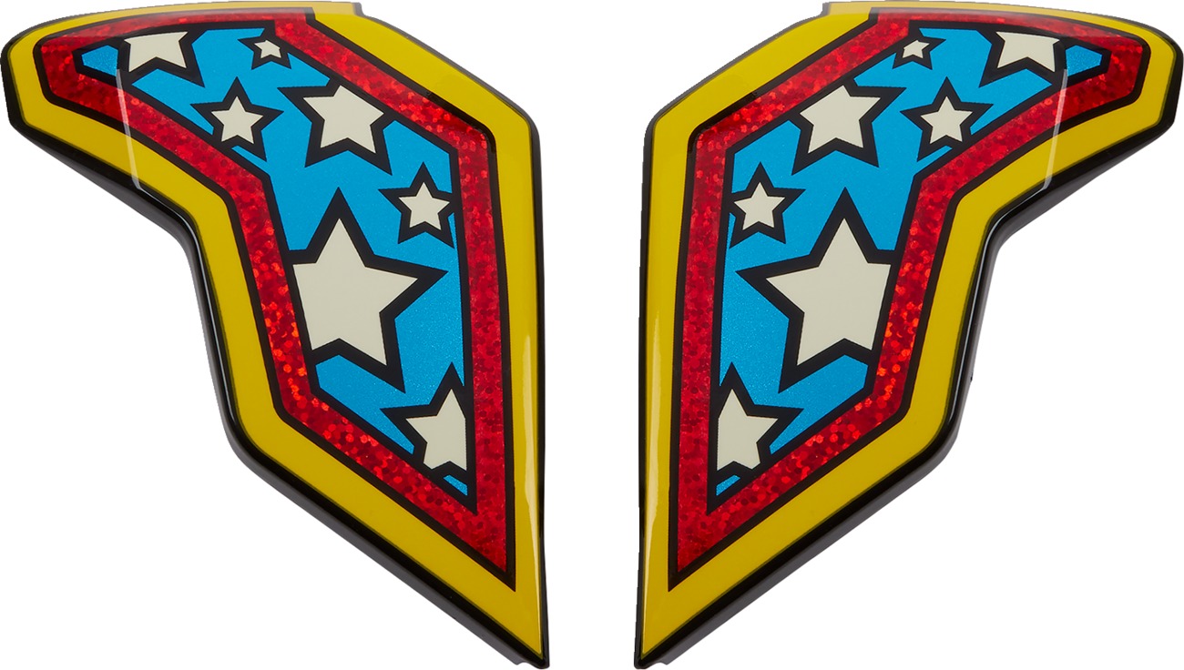 ICON Airflite Helmet Side Plates Flyboy Blue One Size - Replacement side plates for Icon Airflite helmets - Click Image to Close