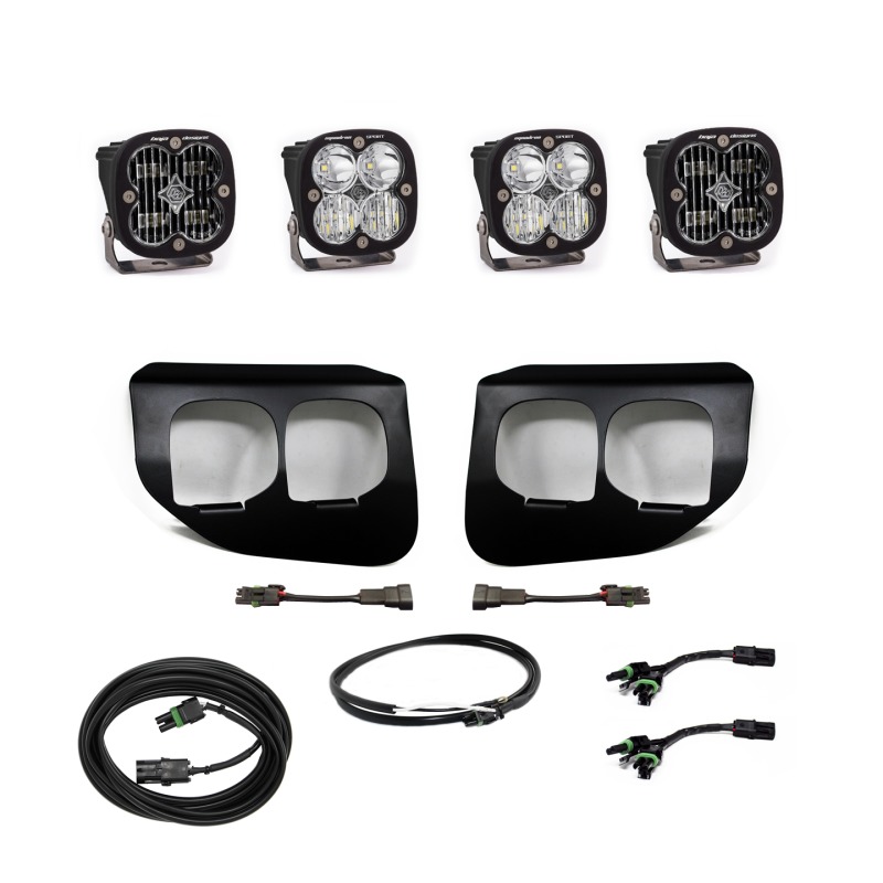 Fog Lights Dual FPK SAE/Sport DC w/Upfitter - For Ford Super Duty (20-On) - Click Image to Close