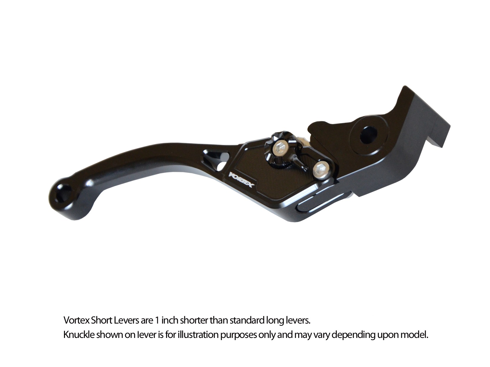 V3 2.0 Black Shorty Brake Lever - For Ducati, KTM, Husqvarna Models - Click Image to Close