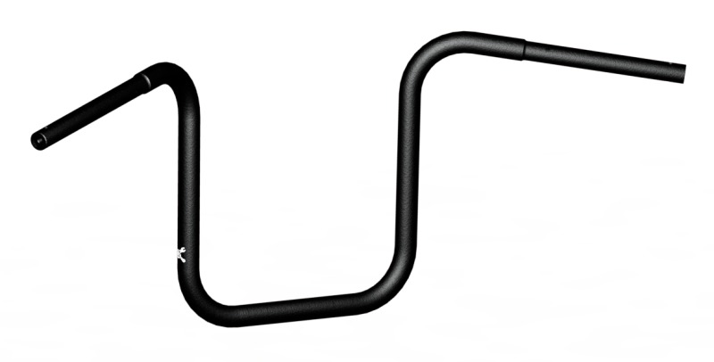 Ape Hanger 12in - Black - Click Image to Close