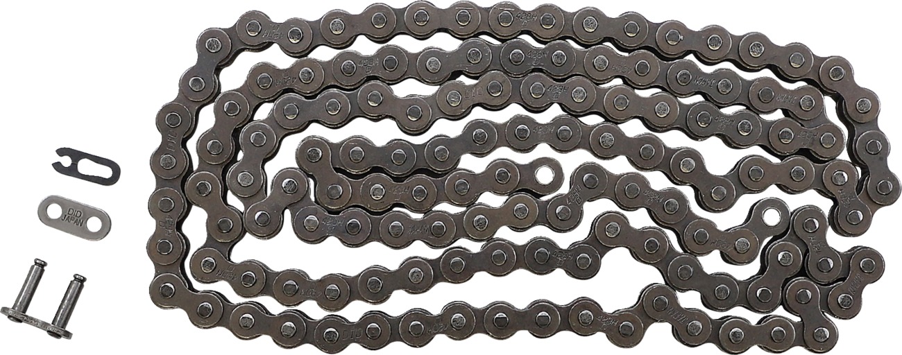 DID 428HD 132 Link Standard Non O-Ring Drive Chain - 132 link 428HD chain for motorcycles up to 125cc - Click Image to Close