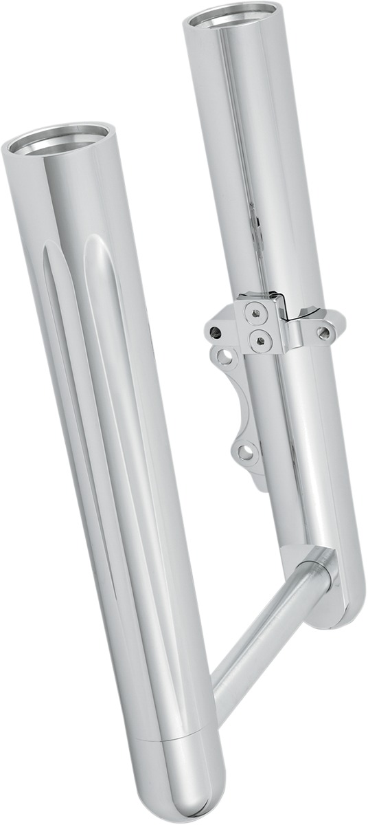 Arlen Ness Hot Leg Fork Legs Chrome Deep Cut Dual Disc - Click Image to Close