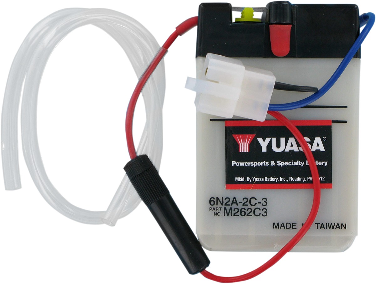 Yuasa 6N2A-2C-3 Conventional 6 Volt Battery - Click Image to Close