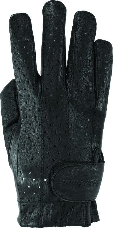 Kuryakyn Tucson Perforated Gloves Black Womens 2XL - Black 2XL perforated leather gloves for women - Click Image to Close
