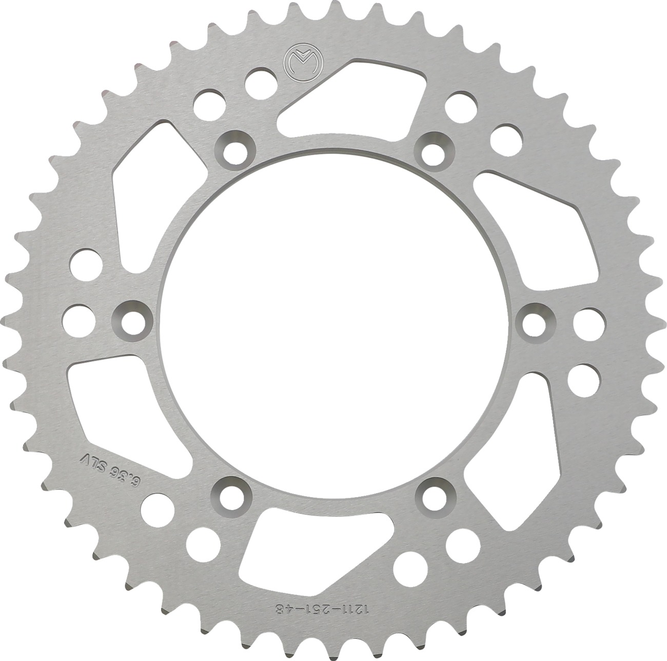 Moose Offroad Rear Aluminum Sprocket 520 48T Silver For Yamaha - Rear 520 48T Sprocket For Yamaha - Click Image to Close