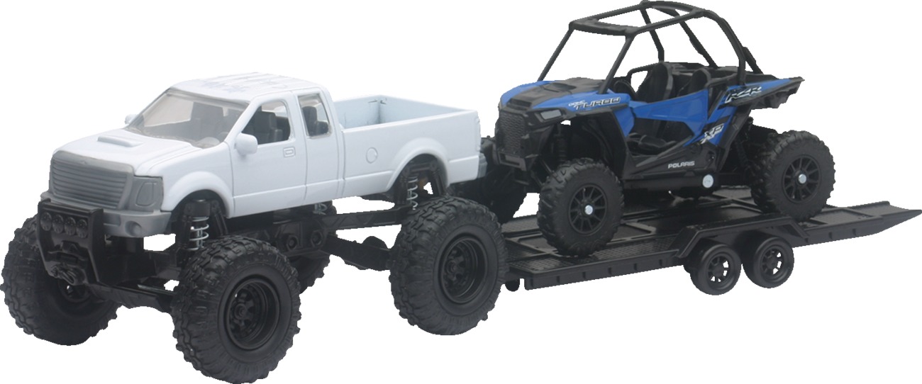 New Ray 1:18 Die-Cast Pickup with Polaris RZR XP1000 EPS Toy Set - Click Image to Close