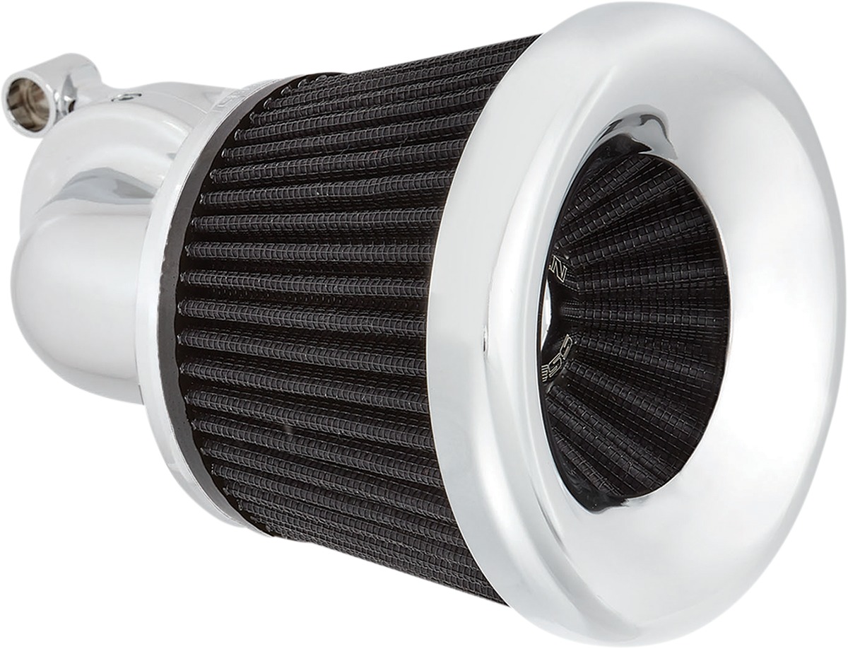 Arlen Ness Velocity 90 Deg. Air Cleaner Kit Chrome - Click Image to Close