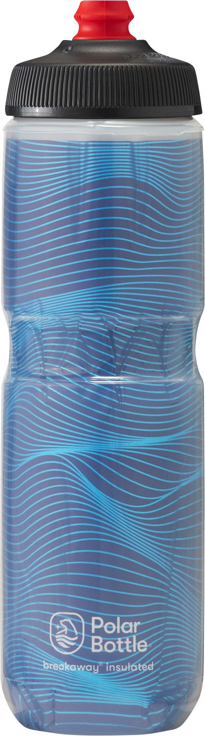 Breakaway Bolt Insulated Water Bottle Blue/Silver 24 oz - Click Image to Close