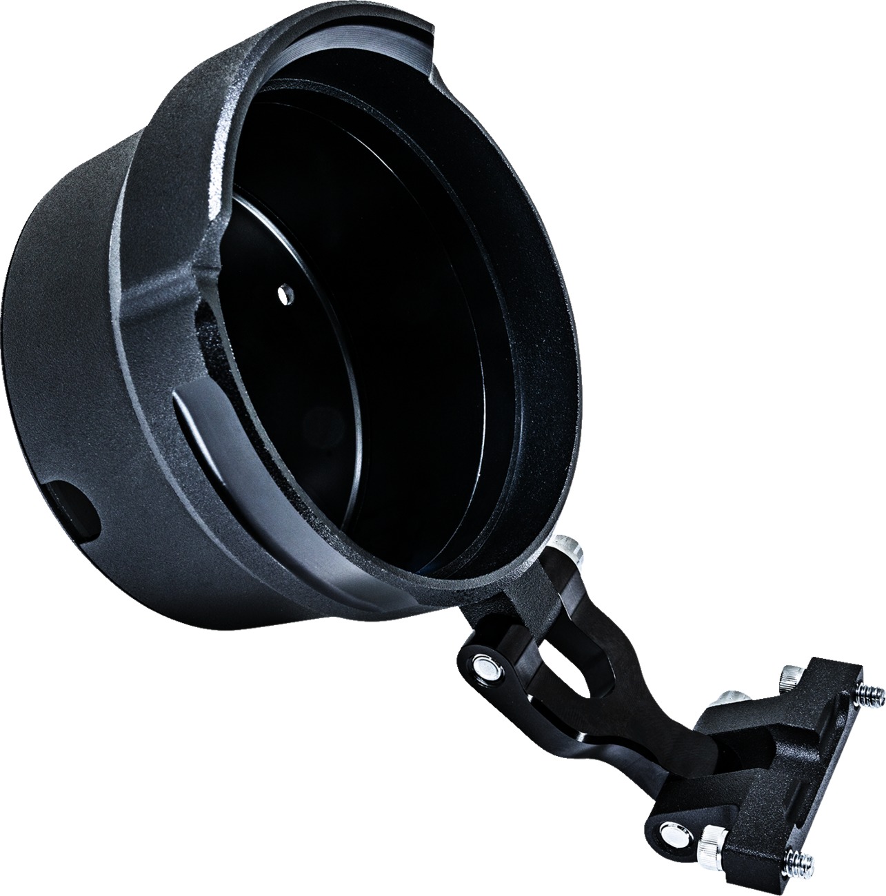 Performance Machine Round Gauge Relocation Kit Black Ops - Relocates round gauges for PM Phatbar & Riser Kit - Click Image to Close