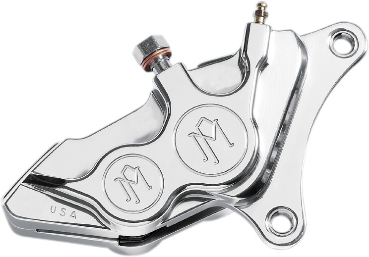 Performance Machine 4 Piston Right Caliper Chrome Fits 00-17 HD 11.5in - Click Image to Close