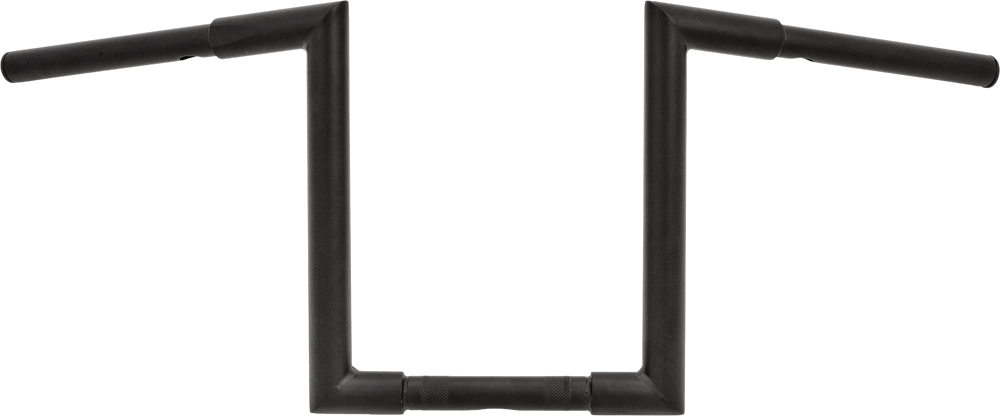 Fat-Z Handlebar 1.25" Knurl 31.5"W 12" Rise Satin Black - Click Image to Close