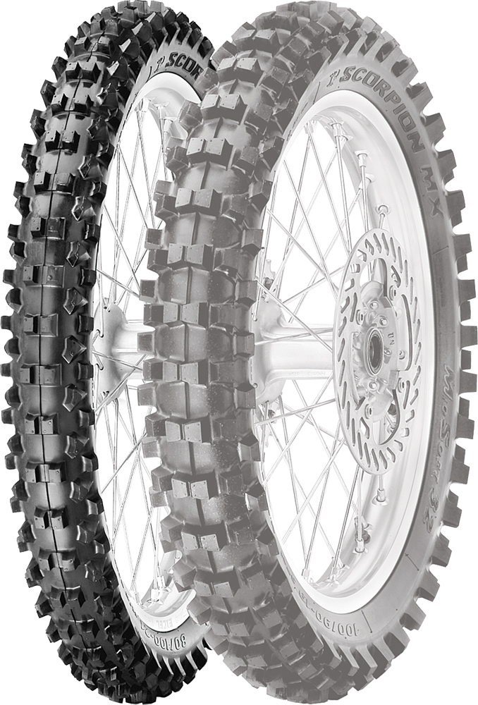 Scorpion MX32 Mid-Soft Front Tire70/100-19 42M Bias TT - Click Image to Close