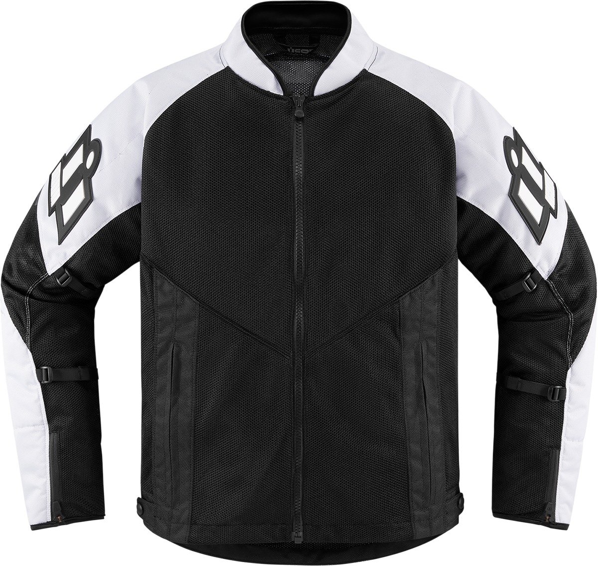 ICON Mesh AF Jacket Black/White Men's 3XL - Durable mesh sport jacket - Click Image to Close