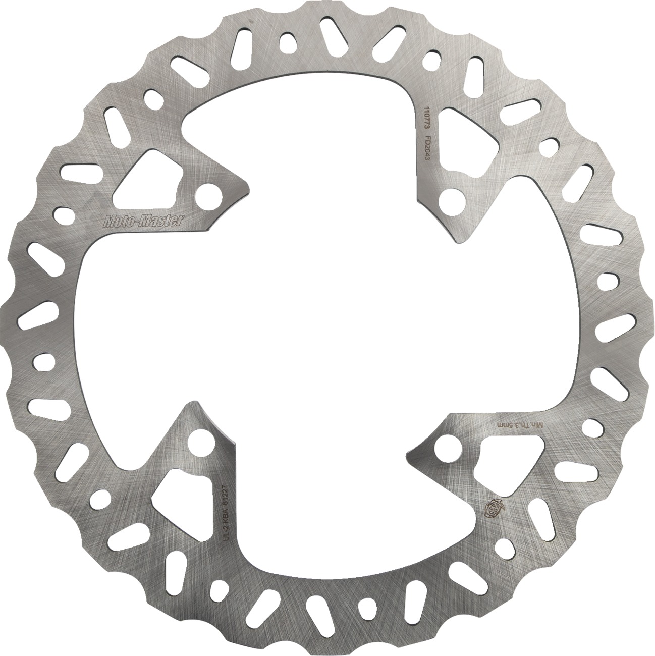 Moto-Master Nitro Rear Brake Rotor One Piece Kawasaki KX250 KX450 2020 - Rear brake rotor for 2020 KX250 and KX450 - Click Image to Close