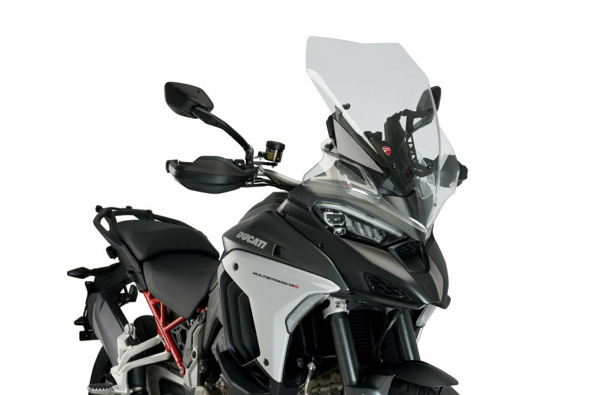 Clear Touring Windscreen - For 21-23 Ducati Multistrada V4 / S / Sport - Click Image to Close