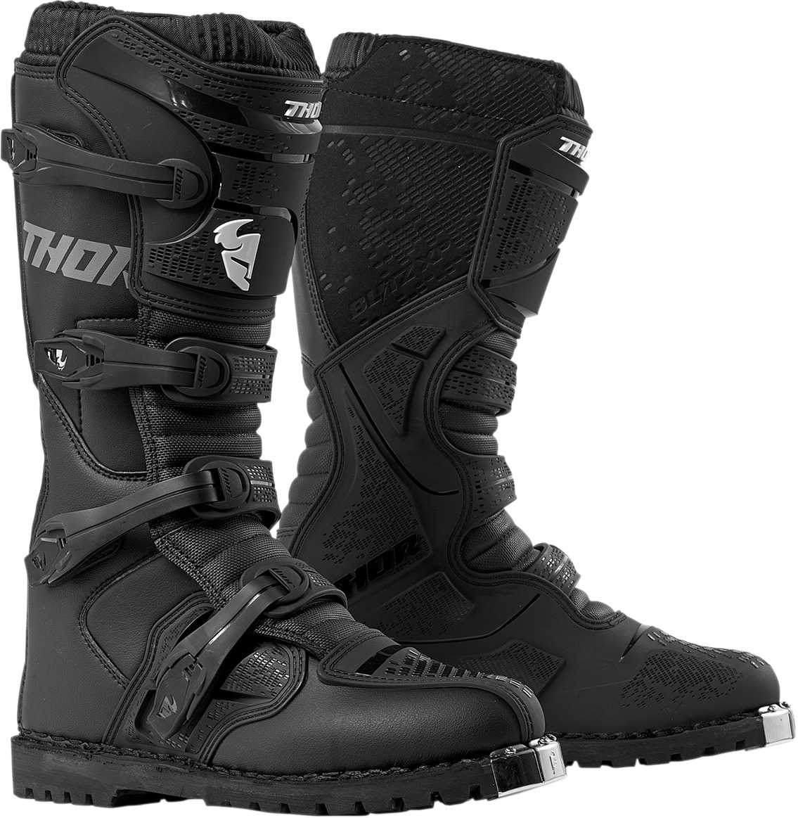 Blitz XP ATV & Dirt Bike Boots - Black ATV Sole Men's Size 7 - Click Image to Close