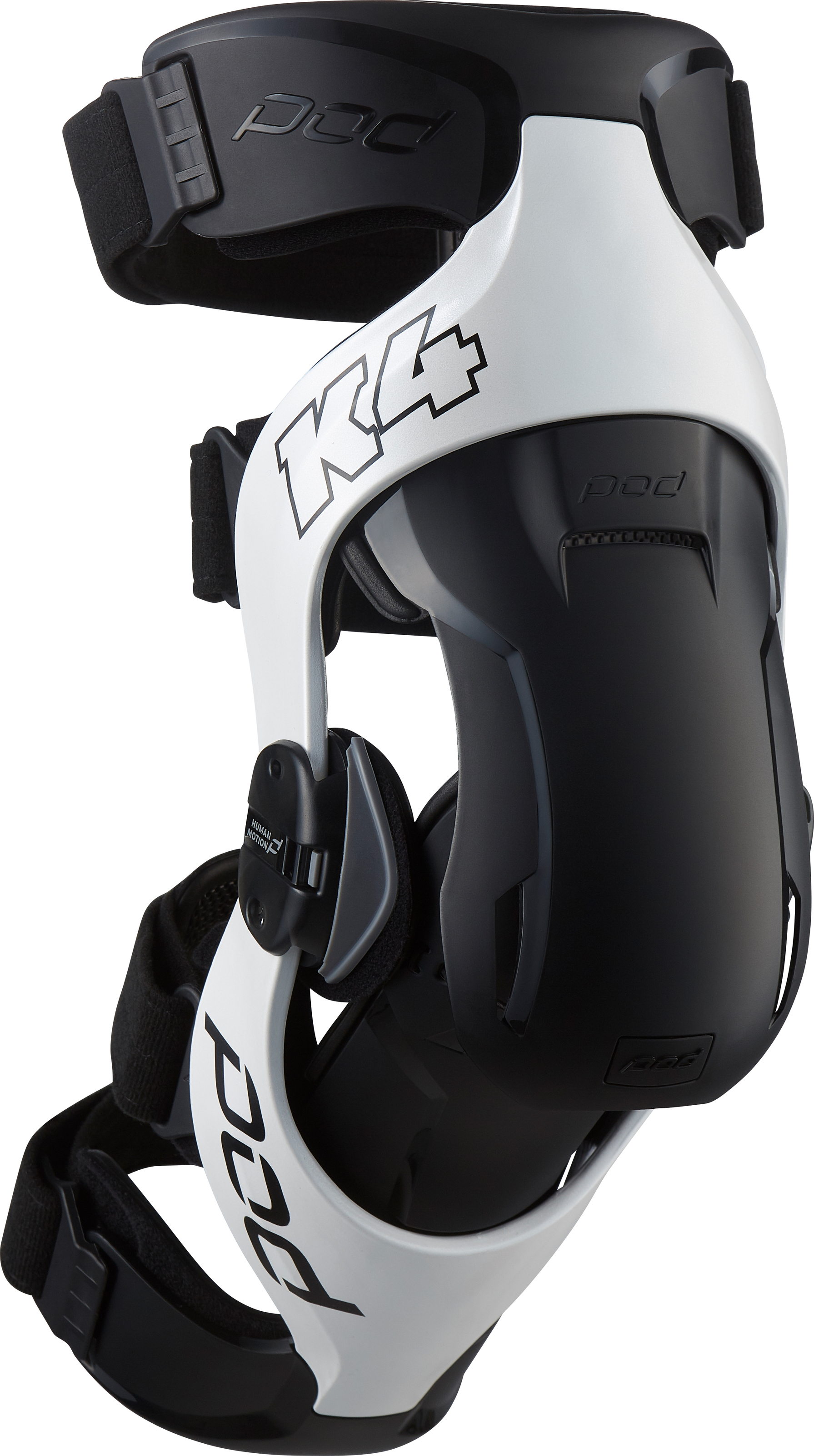 K4 V2.0 Knee Brace White/Black X-Small/Small (PAIR) - Click Image to Close