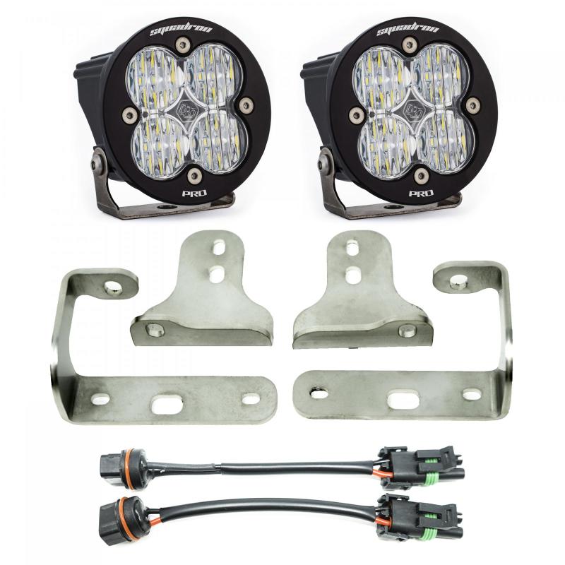 Baja Designs Squadron Pro Fog Pocket Kit Fits 2018 Wrangler JL - Click Image to Close