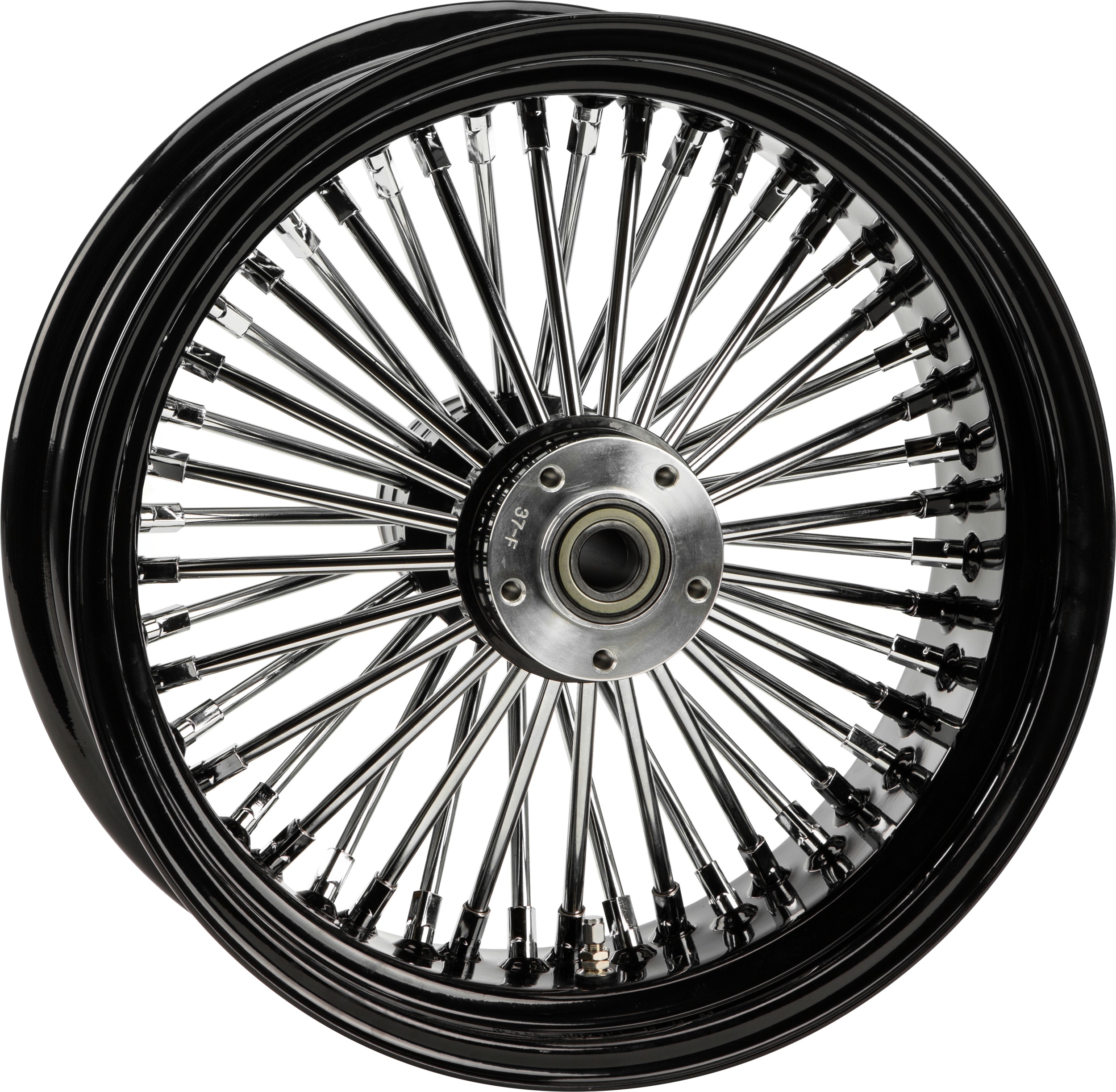 HardDrive RR 48-Spoke Black Rear Wheel 18x4.25 Fits 2000+ Models - Click Image to Close