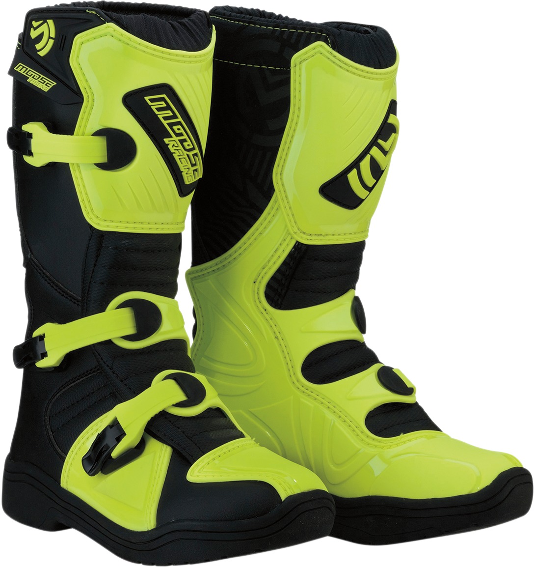 M1.3 Boots - Black & Hi Viz Youth Size 3 - Click Image to Close