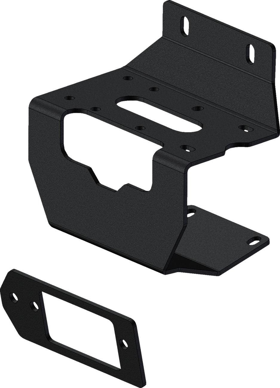 KFI Winch Mount Black Fits 16-23 Honda Pioneer 1000/5/6/LE - Click Image to Close