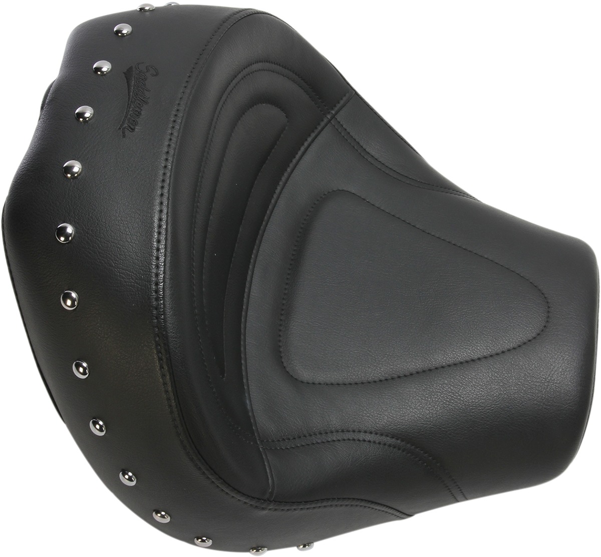 Saddlemen Renegade Deluxe Solo Seat Studded Black For Yamaha Road Star - Solo seat for Yamaha XV1600/XV1700 Road Star - Click Image to Close