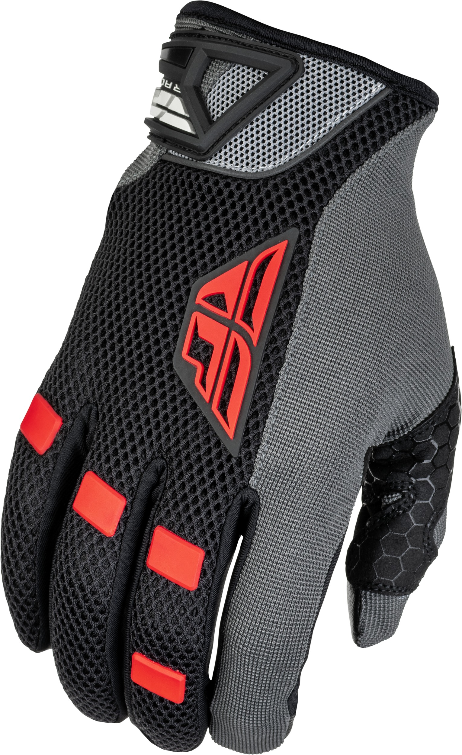 Fly Racing CoolPro Gloves Black/Red Large - Breathable mesh gloves, Black/Red, Size Large - Click Image to Close