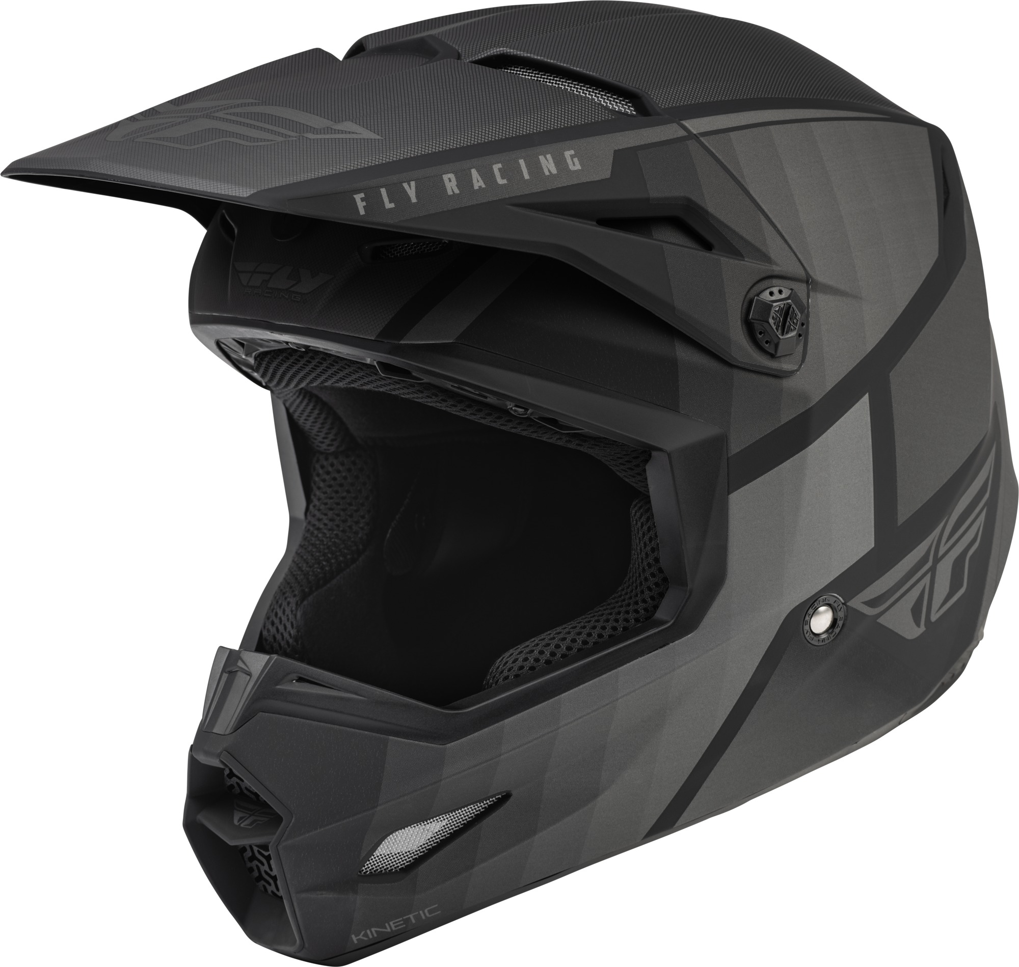 Kinetic Drift Helmet Black/Charcoal Large - Click Image to Close