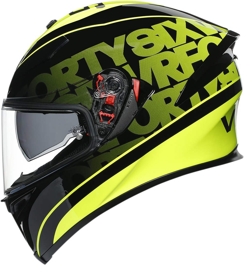 K5-S Fast 46 Street Helmet Black/Yellow Small/Medium - Click Image to Close