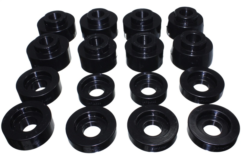Black Body Mount Set Fits 08-16 Ford F-250/F-350/F-450/F-550 Super Duty - Click Image to Close