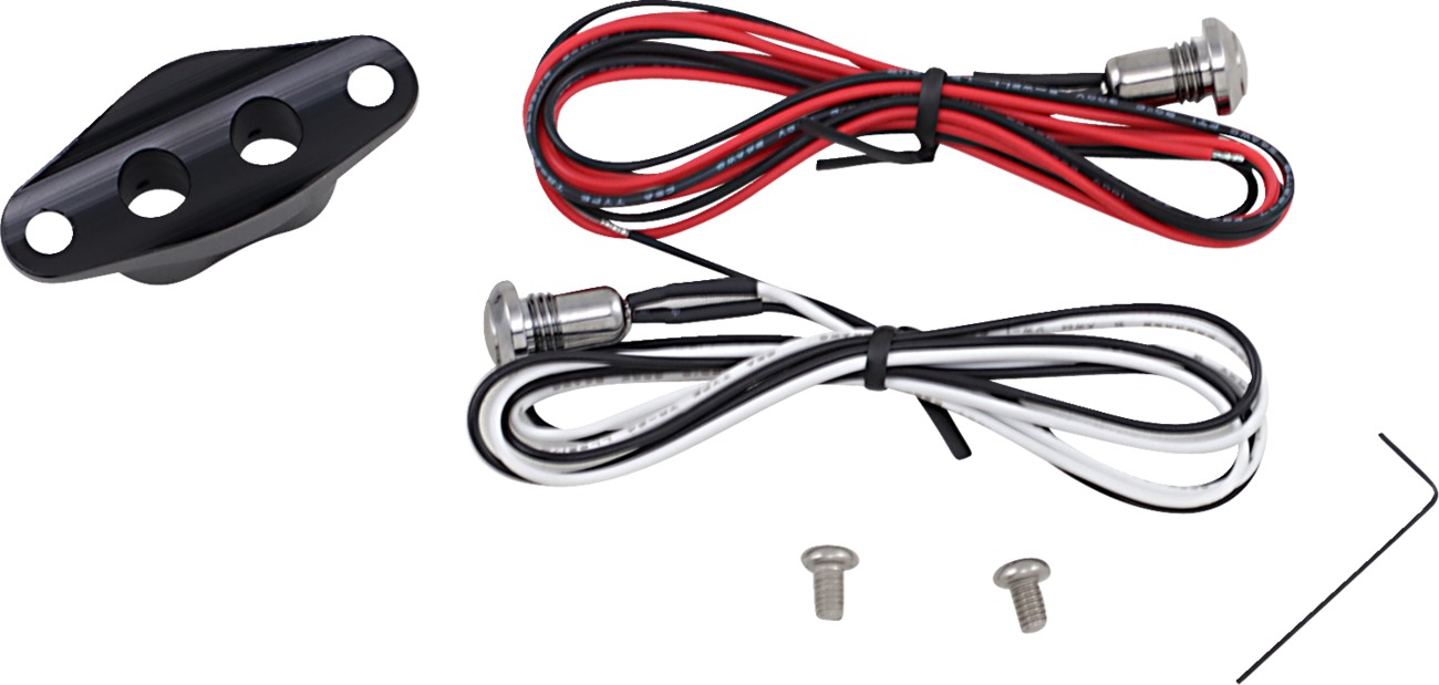Drag Specialties Duet Handlebar Switch Kit Black - Mini handlebar switch kit, black, universal fit - Click Image to Close