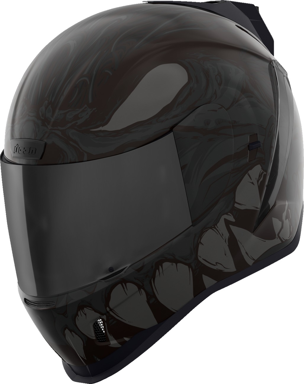ICON Airform Manik'RR MIPS Helmet - Dark Black, L - Full-face helmet with MIPS and DropShield - Click Image to Close