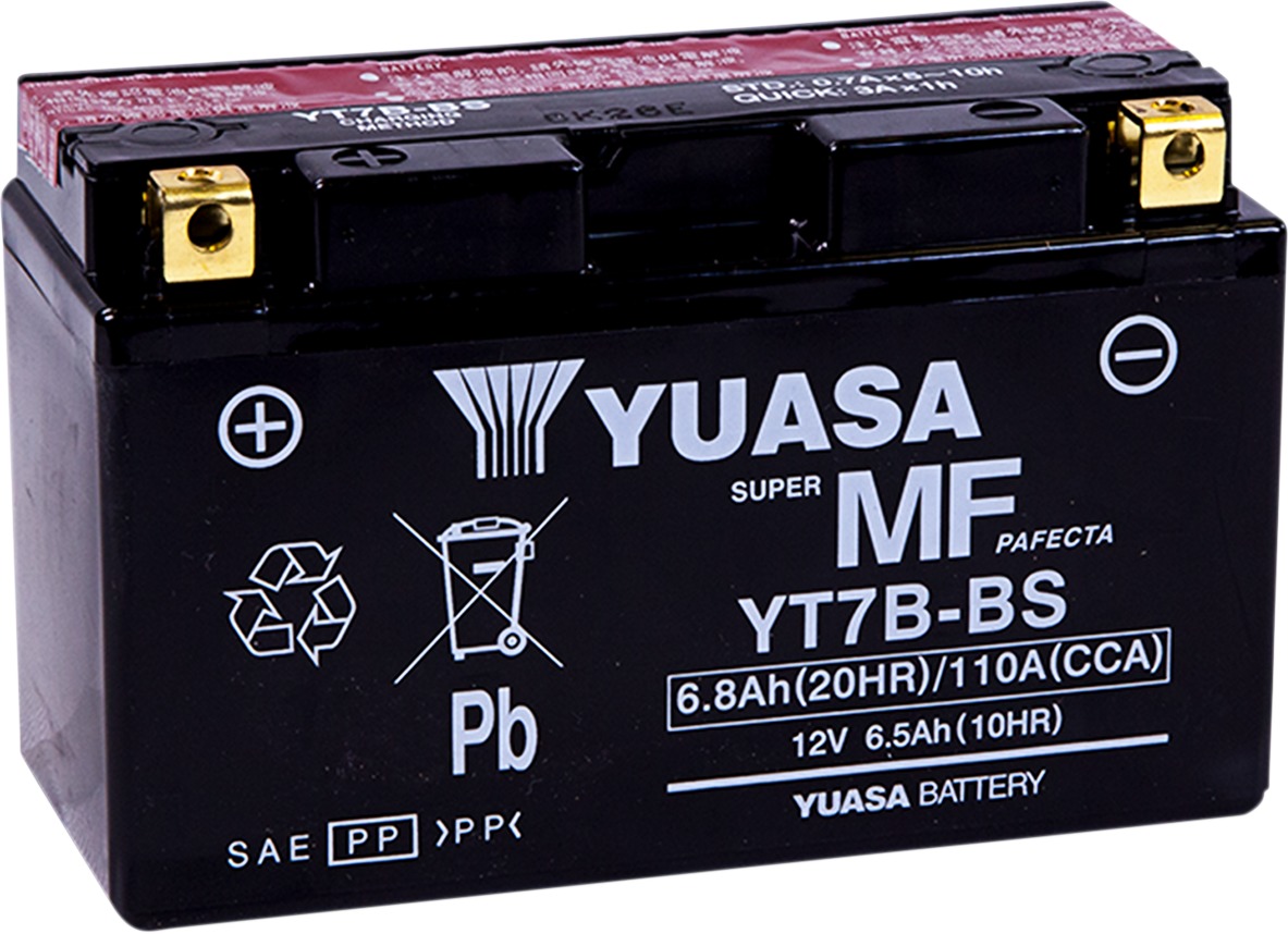 AGM Maintenance Free Battery YT7B-BS - Click Image to Close