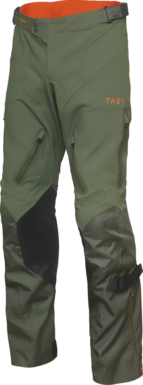 Thor Range Pants Men's Orange Military Green Size 40 - Waterproof adventure pants for men, size 40 - Click Image to Close