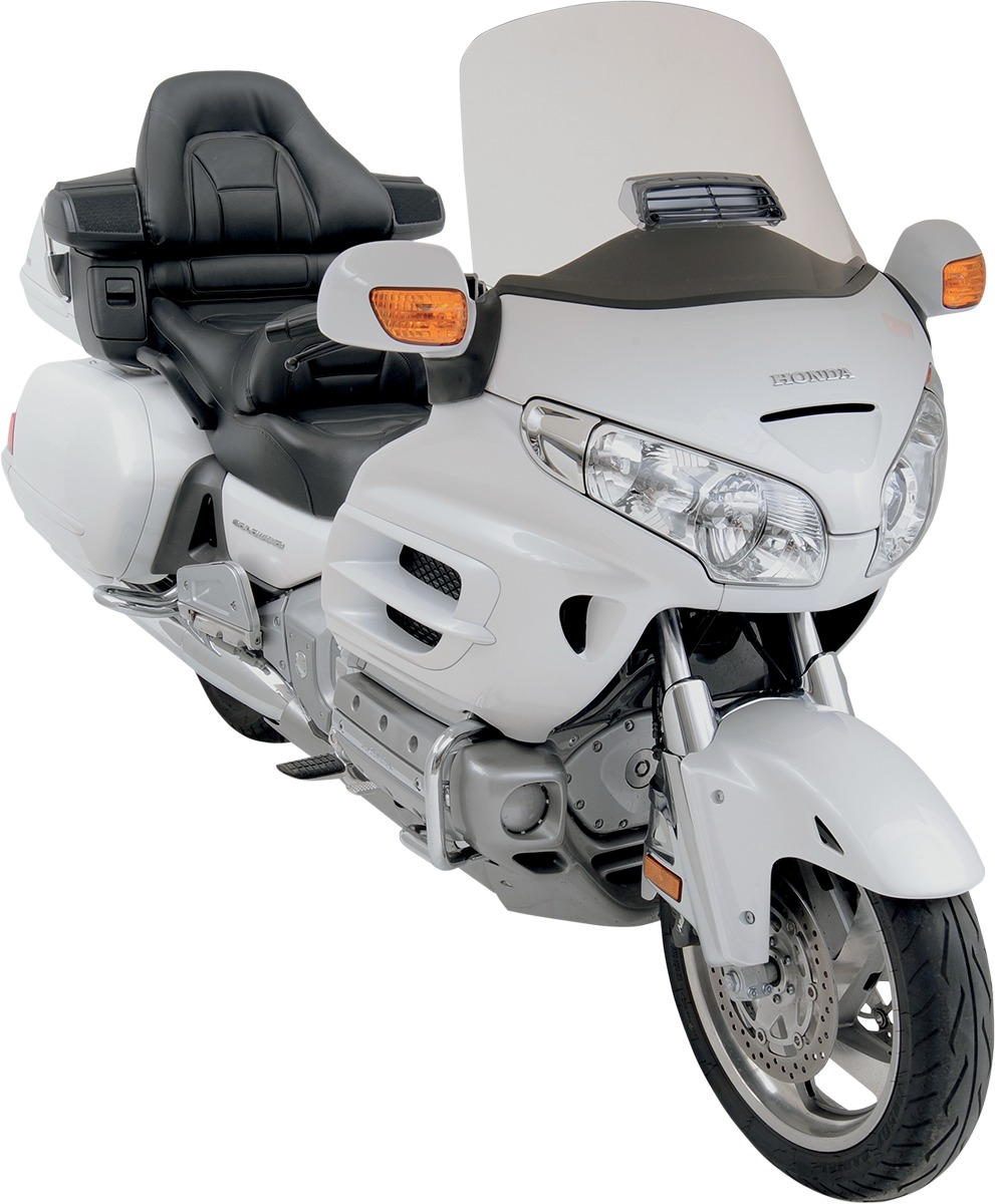 Fixed Tall Windshield 26" Clear w/Vent Hole - For 01-08 Honda GL1800 GoldWing - Click Image to Close