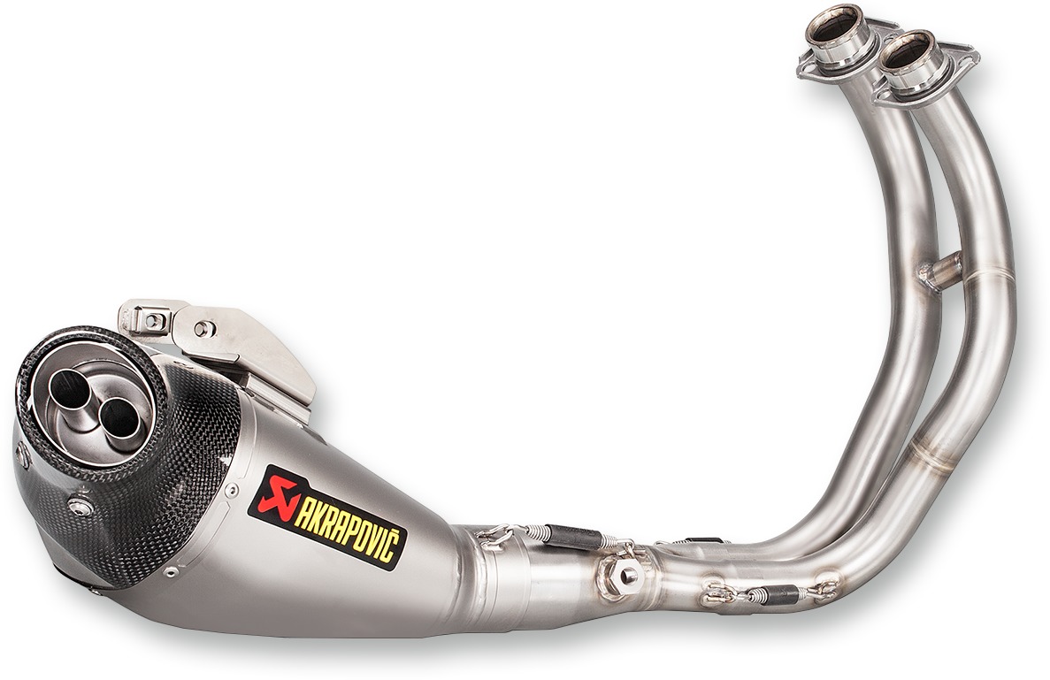 Racing Titanium / CF Full Exhaust - For 14-20 Yamaha FZ-07/MT-07 - Click Image to Close