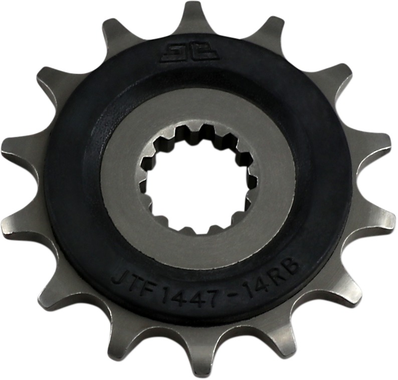 Steel Front Sprocket w/ Rubber Damper - 14 Teeth - New JT! - Click Image to Close