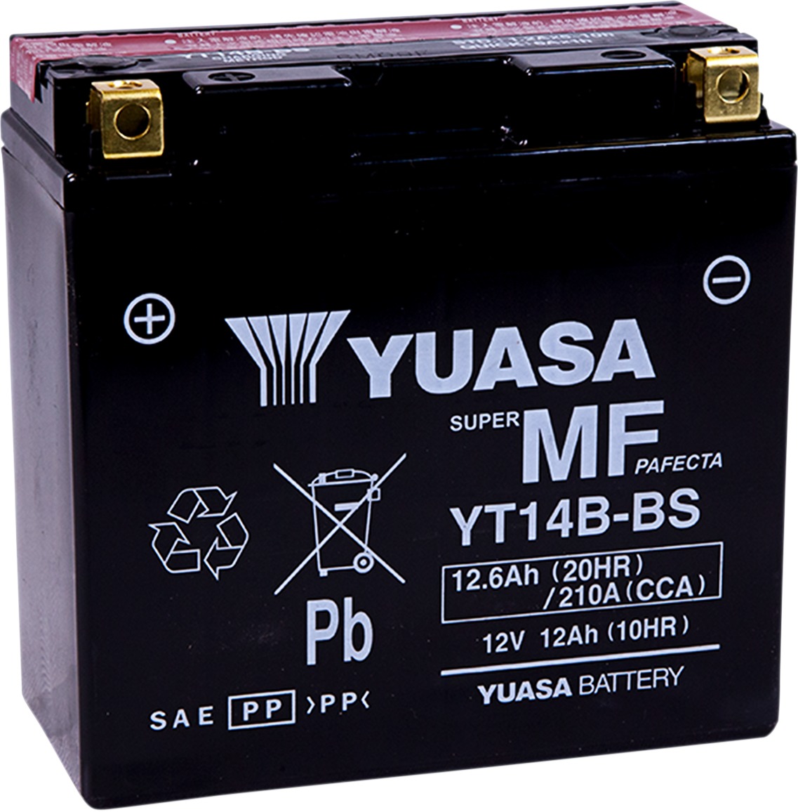 AGM Maintenance Free Battery YT14B-BS - Click Image to Close