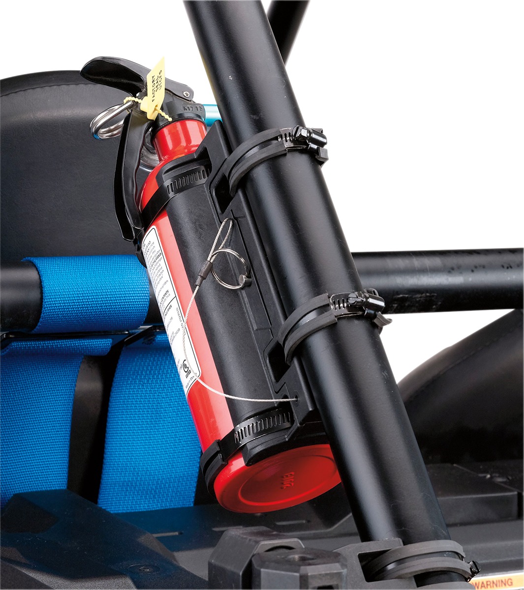 Universal Bar Mount For Fire Extinguisher - Fits Cages up to 2" - Click Image to Close