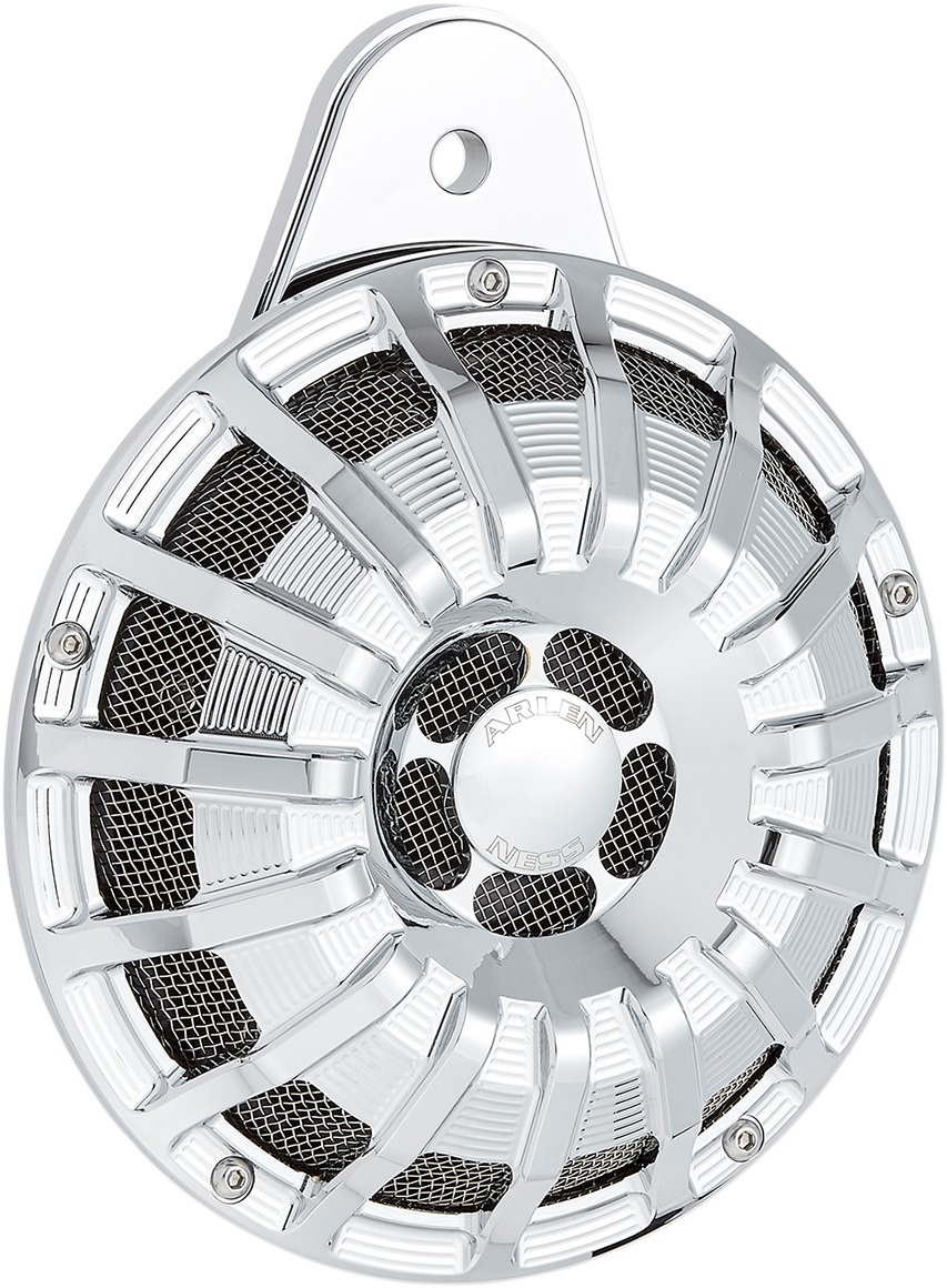 Arlen Ness 15-Spoke Chrome Horn Cover - Click Image to Close