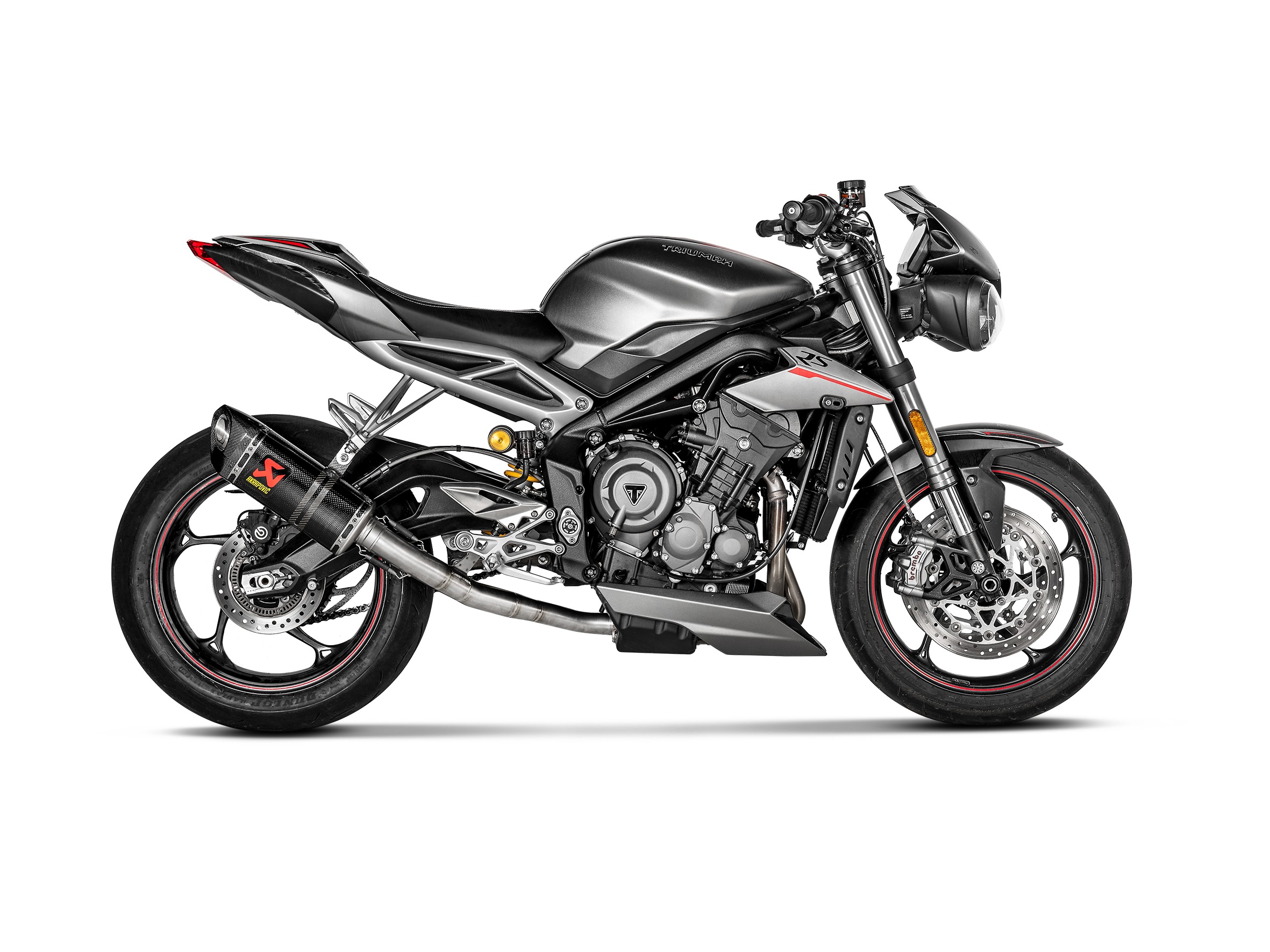 Race Slip On Exhaust - Carbon Fiber - For 17-20 Street Triple 765 - Click Image to Close