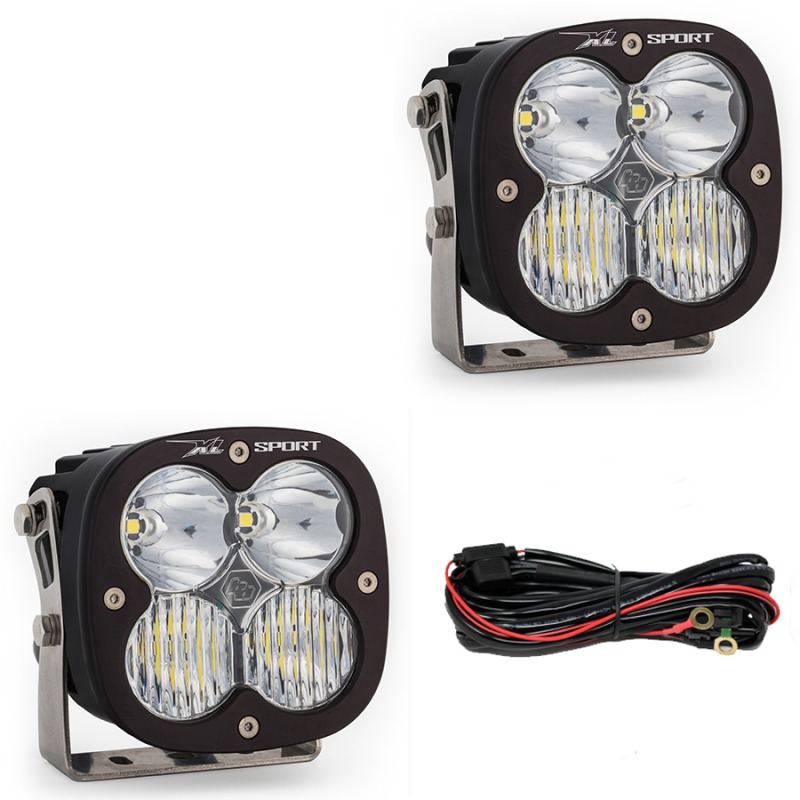 Jeep JL/JT Rubicon Steel Bumper LED Light Kit XL Sport by Baja Designs - Click Image to Close
