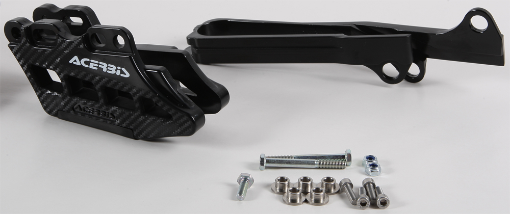 Chain Guide & Swingarm Slider Kit V 2.0 - - Black - For 05-17 Suzuki RMZ250 RMZ450 - Click Image to Close