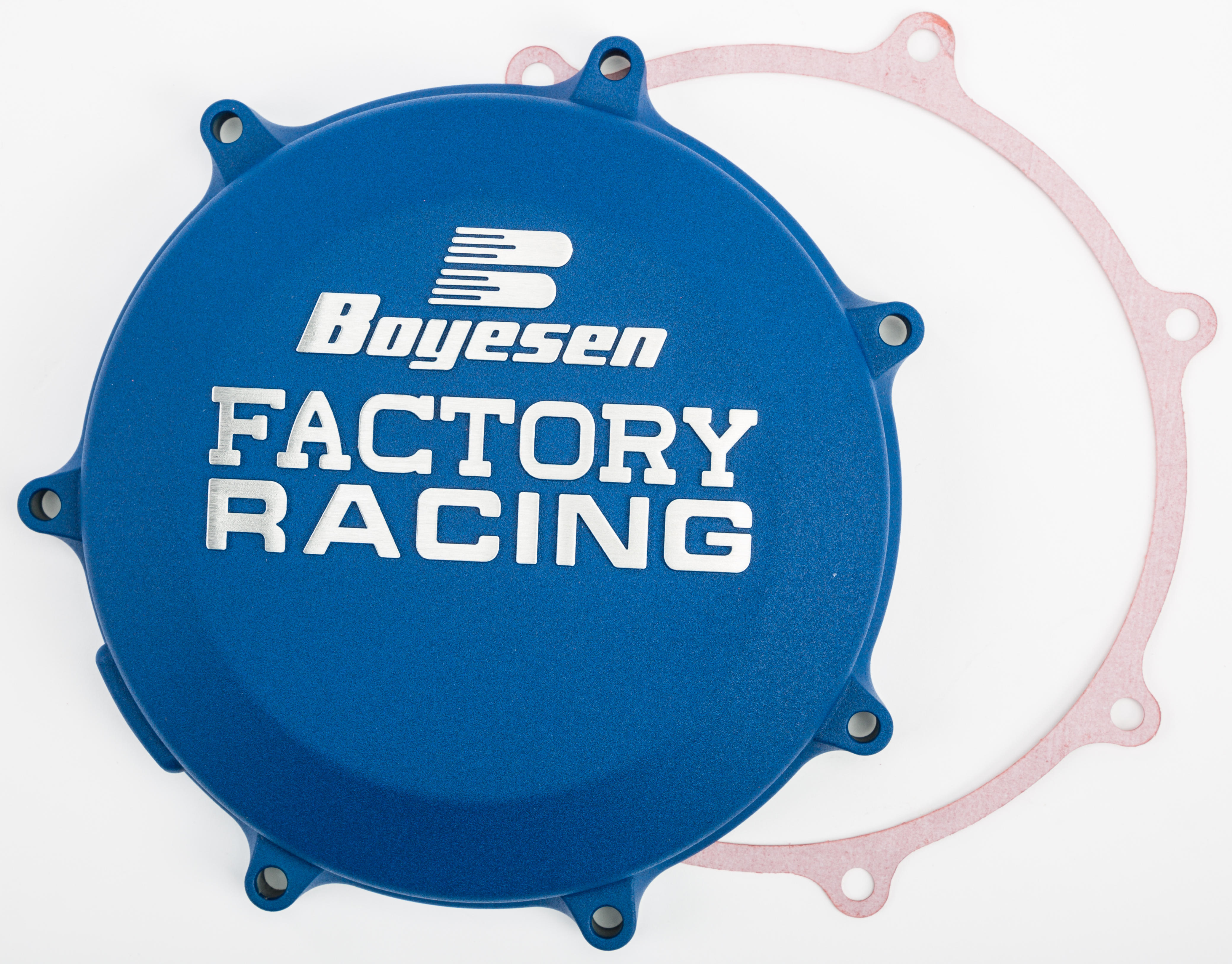 Blue Factory Racing Clutch Cover - For 19-20 Kawasaki KX450 - Click Image to Close