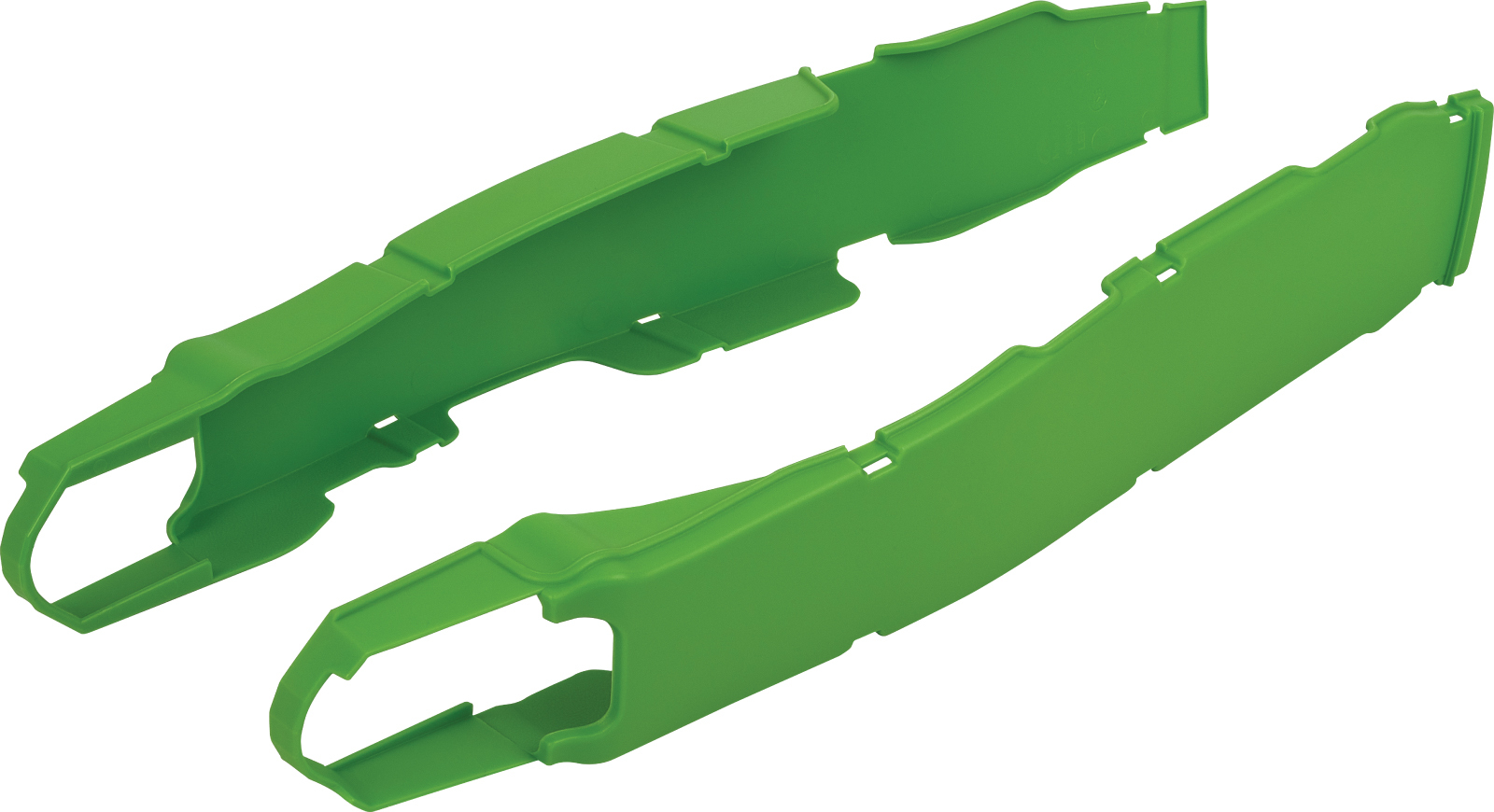 Green Swingarm Protectors - For 17-20 KX250 & 16-18 KX450 - Click Image to Close
