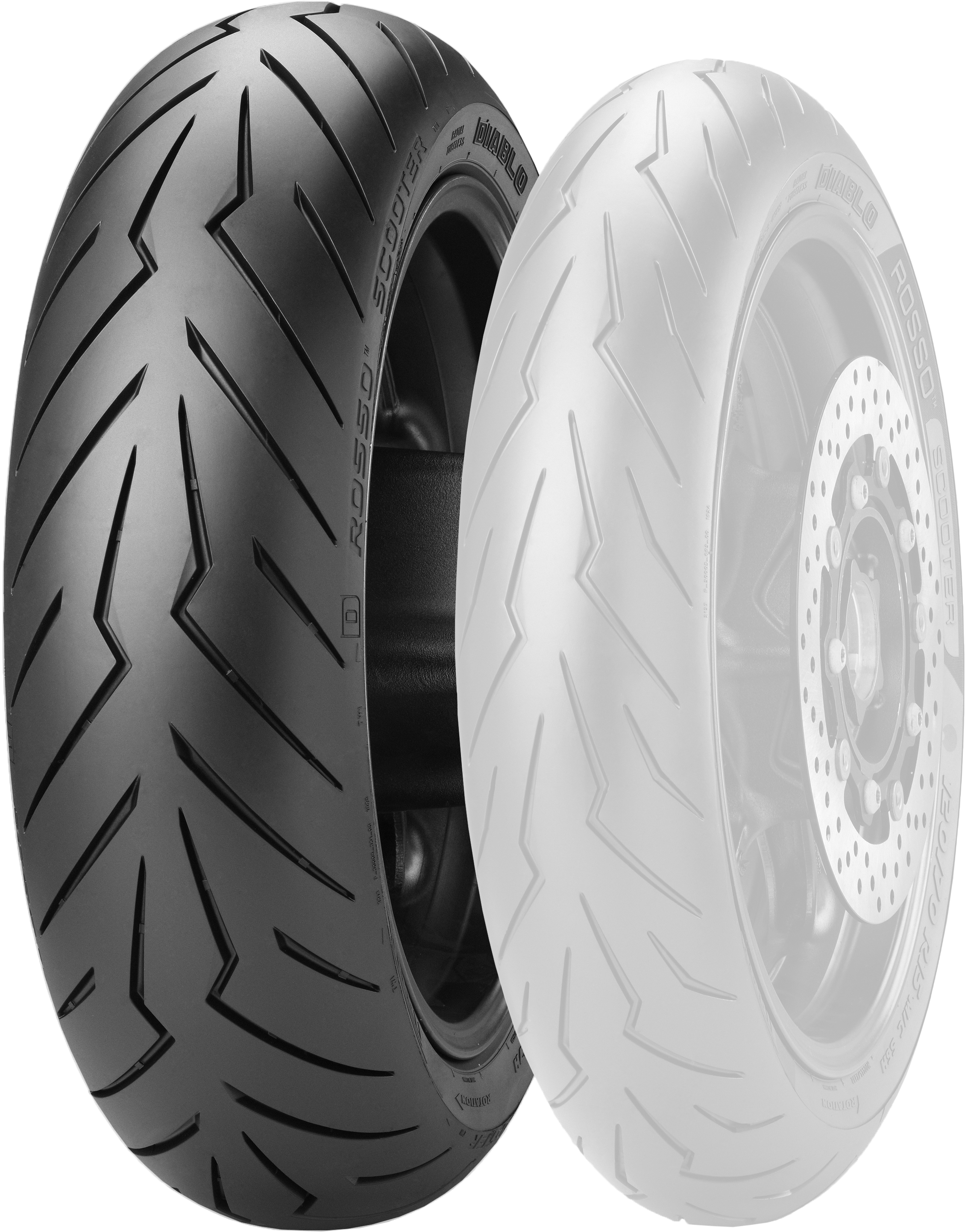 Diablo Rosso Scooter Rear Tire 130/70-12 62P Bias TL - Click Image to Close