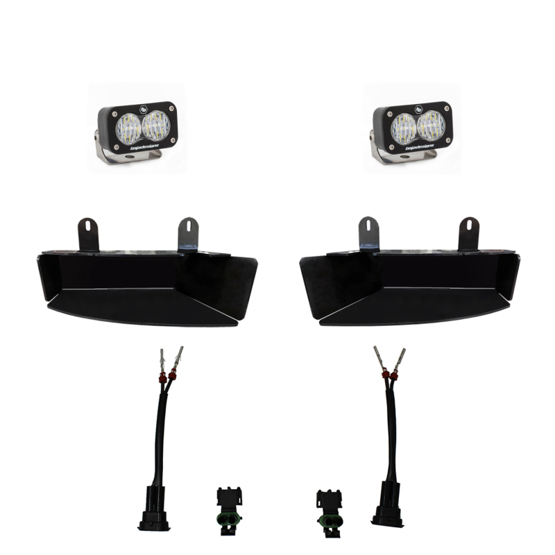 Baja Designs S2 Sport Fog Pocket Kits - White Fits 2019+ Ram 2500/3500 - Click Image to Close